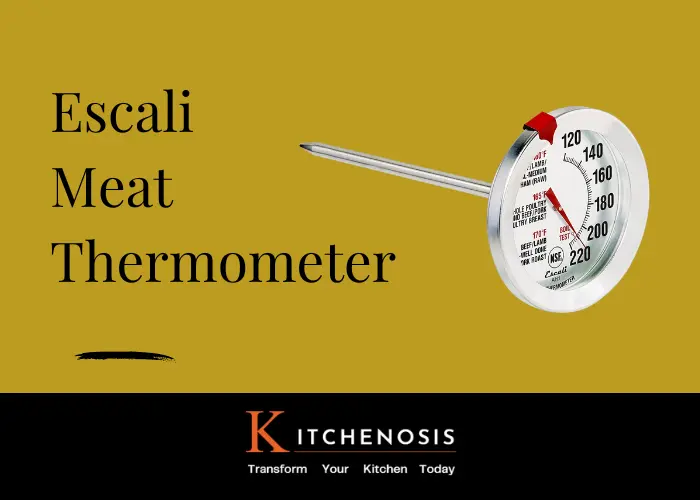 Escali AH1 Stainless Steel Oven Safe Meat Thermometer